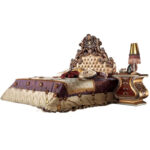 ⁦سرير نوم على الطراز ملكي حديث⁩ - الصورة ⁦2⁩