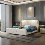 سرير مزدوج بتصميم فخم وشيك