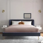 سرير مخمل انيق