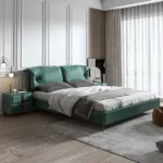 ⁦سرير مودرن فخم جلد طبيعي⁩ - الصورة ⁦2⁩