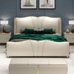 سرير مزدوج بتصميم فخم وشيك