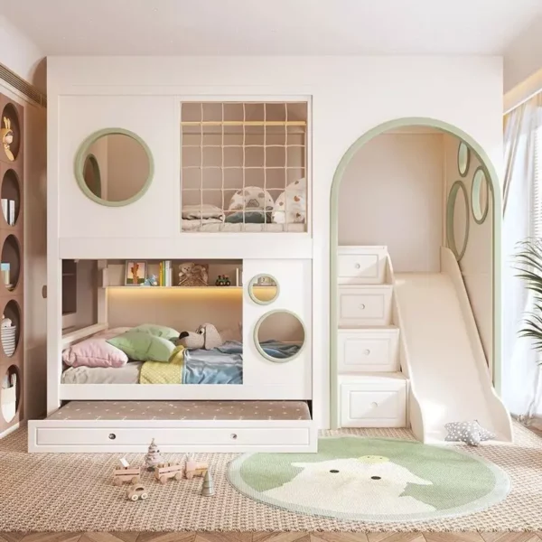 سرير دورين مجهز للاطفال