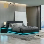 سرير فخم مضىء
