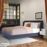 سرير مخمل انيق