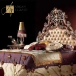 سرير نوم على الطراز ملكي حديث