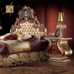 سرير نوم على الطراز ملكي حديث