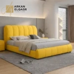 سرير مودرن مخملي بتصميم مريح