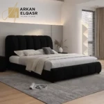 سرير مودرن مخملي بتصميم مريح