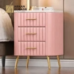 طاولة جانبية جلد حديث بتصميم راقي