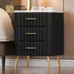 طاولة جانبية جلد حديث بتصميم راقي