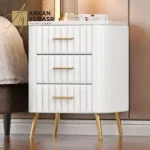 طاولة جانبية جلد حديث بتصميم راقي