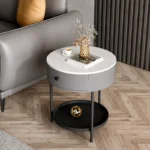 طاولة جانبية مستدير بتصميم مميز