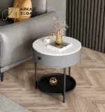 طاولة جانبية مستدير بتصميم مميز