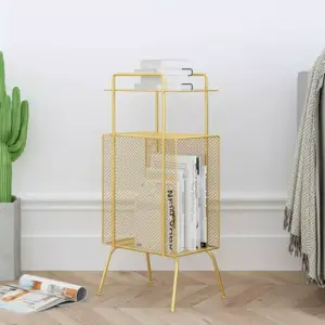 | طاولة جانبية بخزانة بألوان مميزة