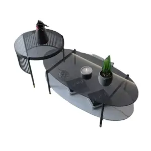 طاولة رخام مزدوجة بتصميم أيطالى
