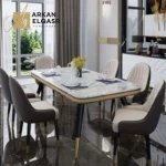 طاولة طعام رخامية بتصميم مميز