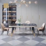 طاولة طعام رخامية بتصميم مميز