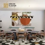 طاولة طعام مودرن بتصميم ملكي فاخر