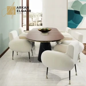 طاولة طعام مودرن بتصميم ملكي فاخر