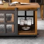 طاولة قهوة بتصميم ريفي جميل
