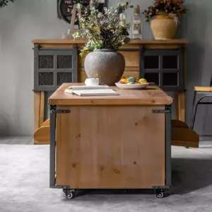 طاولة قهوة بتصميم ريفي جميل