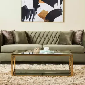 طاولة قهوة بسطح زجاجي مميز