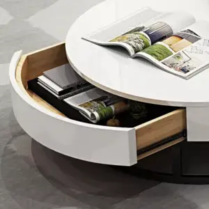 طاولة قهوة ثنائية بتصميم بسيط