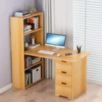 طاولة كمبيوتر بوحدة ادراج و مكتبة