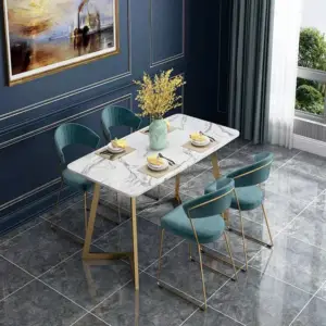 __طاولة_طعام_بسطح_رخامي_مع_كراسى