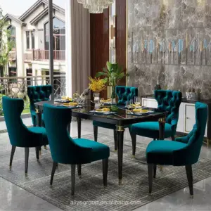 طاولة طعام رخام بتصميم إيطالي