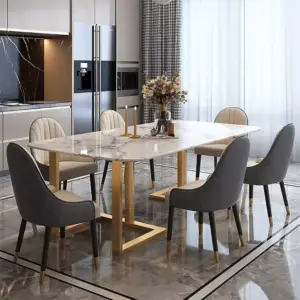 طاولة طعام رخامية بتصميم ايطالي