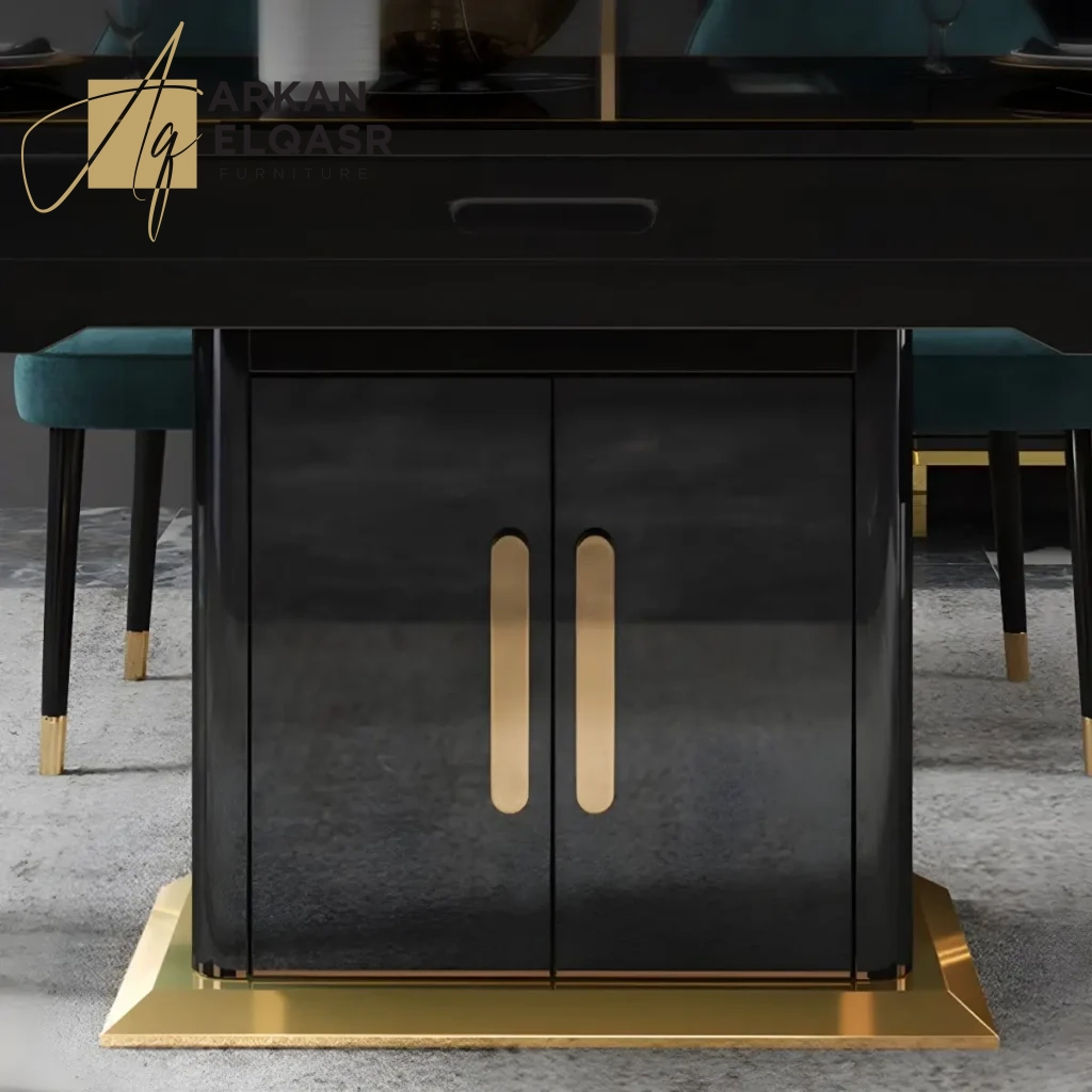 طاولة فاخره مع كراسي وبتقنية تسخين الطعام