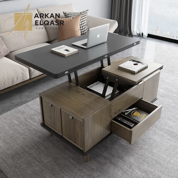 طاولة قهوة حديثة متعددة الوظائف