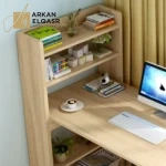 طاولة كمبيوتر بوحدة ادراج و مكتبة