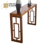 طاولة مدخل من الخشب الصلب