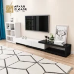 طقم طاولة تلفزيون مع وحدة جانبية و طاولة قهوة