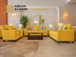 طقم كنب بتصميم مونتيريال الفاخر – تنجيد ناعم وهيكل خشبي متين – لمسة عصرية لأجواء راقية