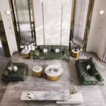 ⁦طقم كنب بتصميم منخفض مميز⁩ - الصورة ⁦4⁩