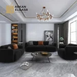 طقم كنب ثلاثة قطع مخملي مريح