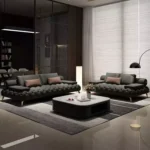 طقم كنب بتصميم منخفض مميز