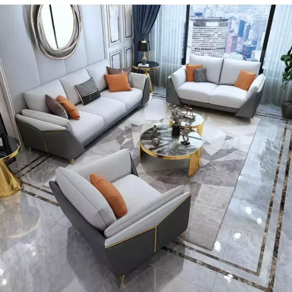 طقم كنب مودرن بتصميم ايطالي فاخر