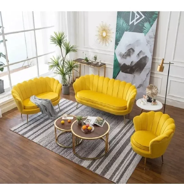 طقم كنب و كرسي بتصميم شيك