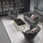 ⁦طقم كنب صالة بتصميم مودرن انيق⁩ - الصورة ⁦2⁩