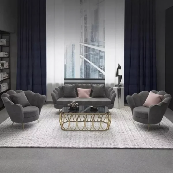 طقم كنب صالة بتصميم مودرن انيق