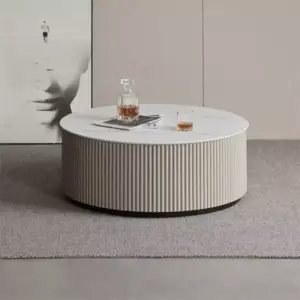 طقم طاولتين قهوة مع طاولة تلفاز بتصميم مميز