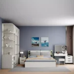 ⁦غرفة نوم مودرن متكاملة بتصميم عملي وأنيق⁩ - الصورة ⁦2⁩