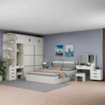 ⁦غرفة نوم مودرن متكاملة بتصميم عملي وأنيق⁩ - الصورة ⁦3⁩