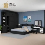 غرفة نوم مودرن متكاملة بتصميم عملي وأنيق