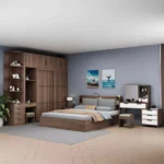 غرفة نوم مودرن متكاملة بتصميم عملي وأنيق