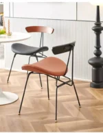 ⁦كرسي جلد بتصميم مودرن⁩ - الصورة ⁦5⁩